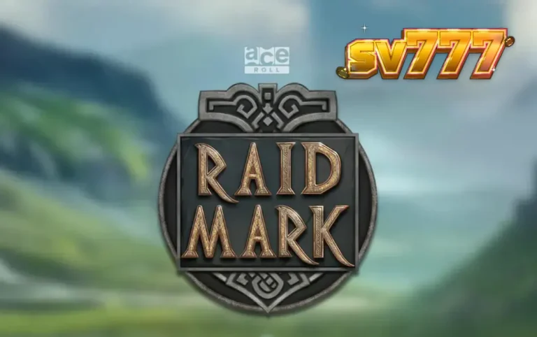 Tampilan visual slot Raidmark dengan tema Viking dan simbol-simbol prajurit